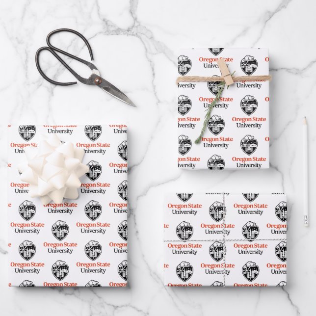 Oregon State University Wrapping Paper Sheets (Front)