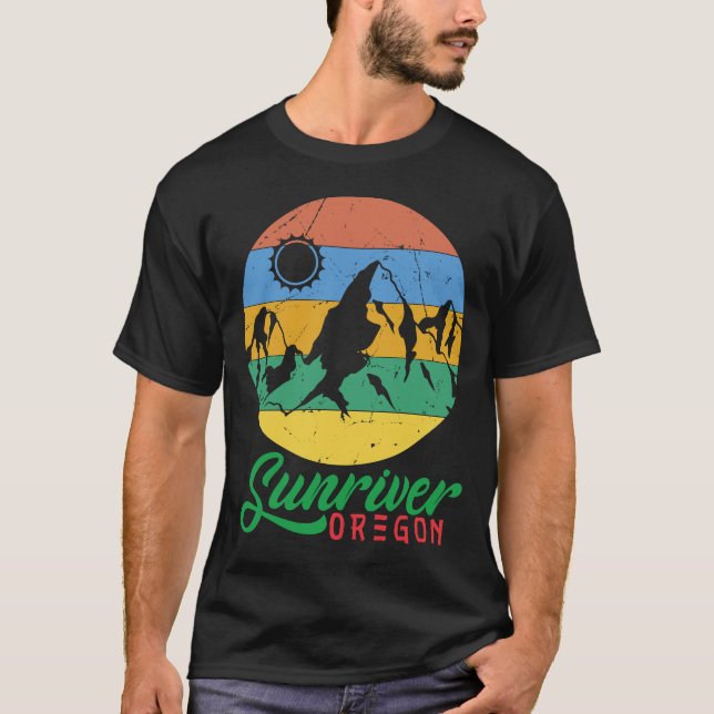 Oregon Sunriver Souvenir Oregon Mountain Sunriver  T-Shirt (Front)