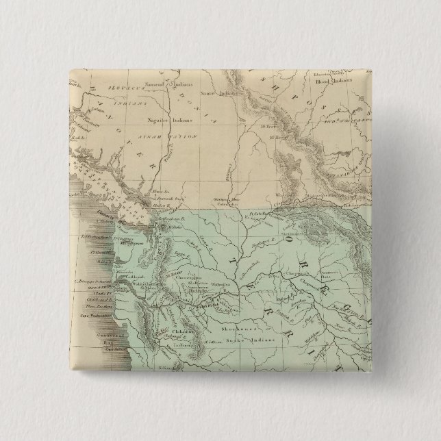 Oregon Territory Pinback Button (Front)