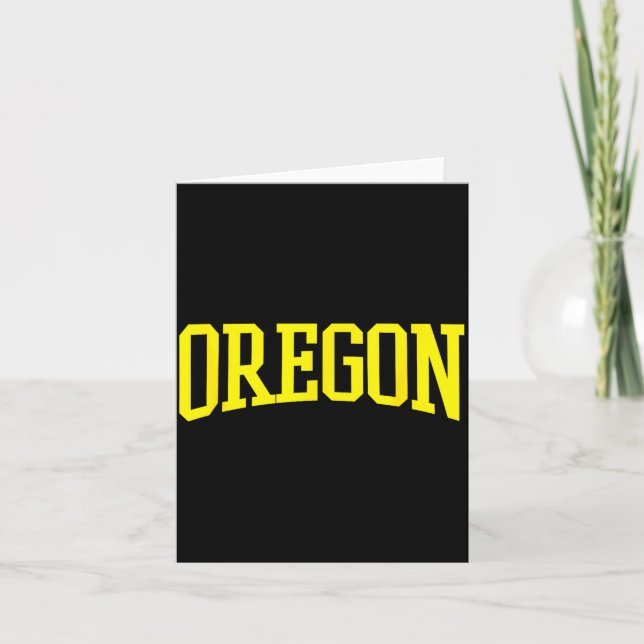 Oregon - Throwback Design - Clic  Card (Front)