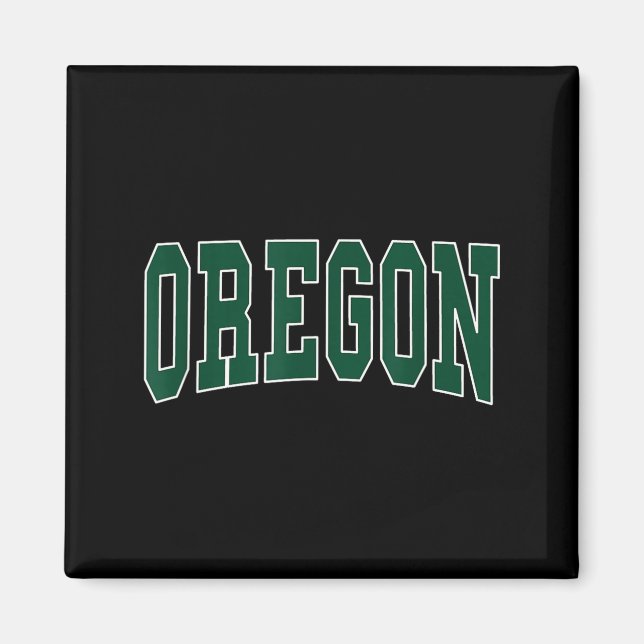 Oregon - Throwback Design - Clic  Magnet (Front)