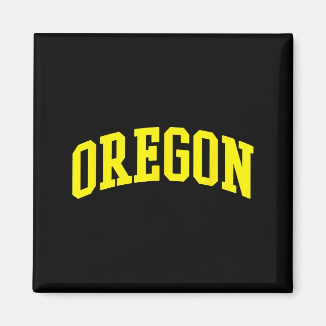 Oregon - Throwback Design - Clic  Magnet (Front)