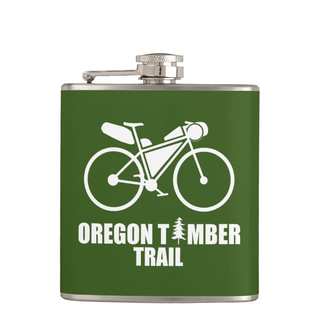 Oregon Timber Trail Bikepacking Flask (Front)