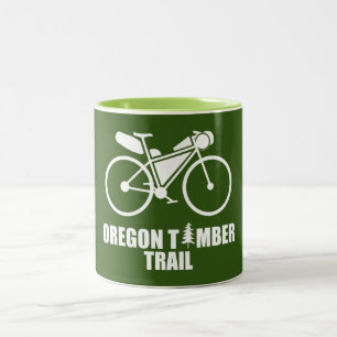 Oregon Timber Trail Bikepacking Two-Tone Coffee Mug