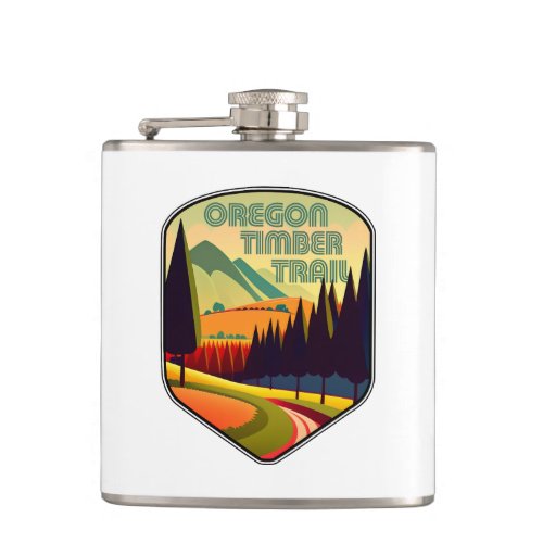Oregon Timber Trail Colors Flask