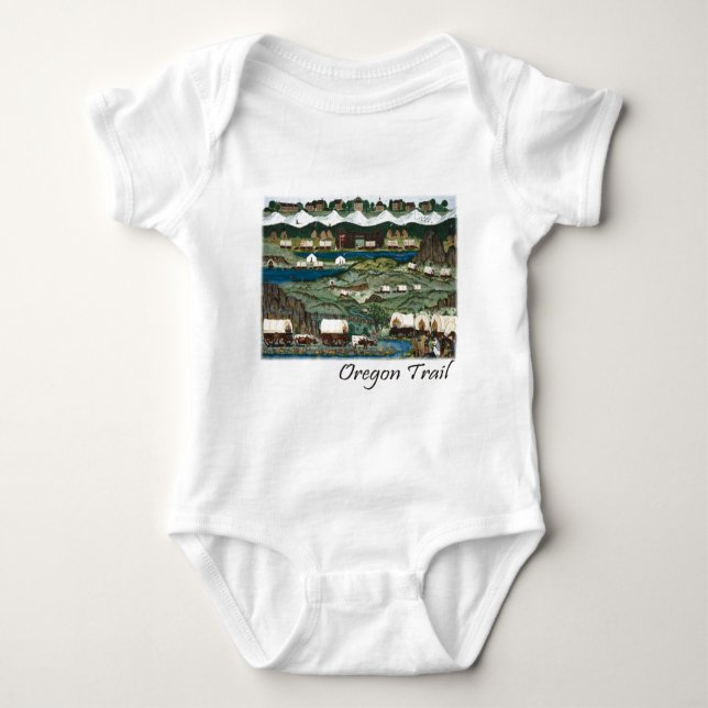 Oregon Trail Baby Bodysuit (Front)