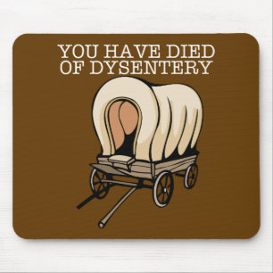 Oregon Trail Funny Wagon Mouse Pad