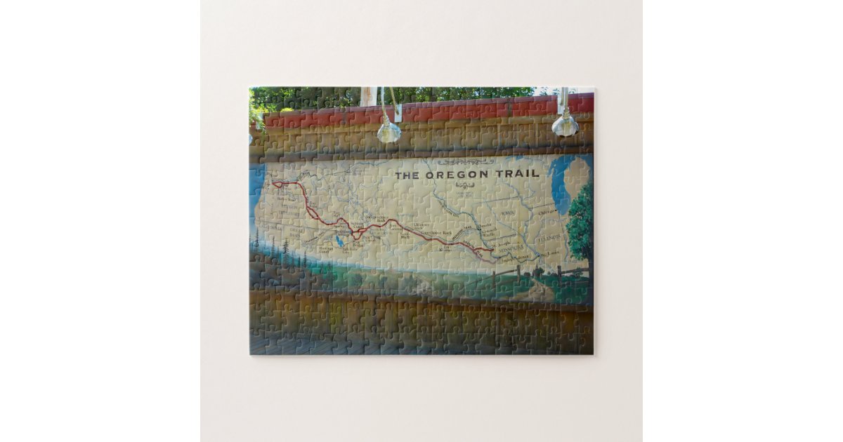 Oregon Trail Map. Jigsaw Puzzle | Zazzle