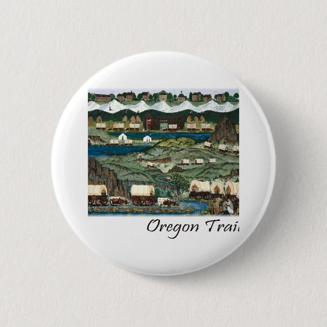 Oregon Trail Pinback Button (Front)