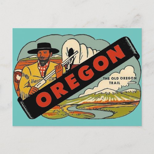 Oregon Trail Travel Postcard