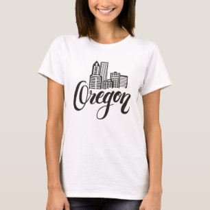 Oregon Typography Design T-Shirt