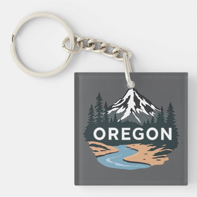 Oregon United States of America  Keychain (Front)