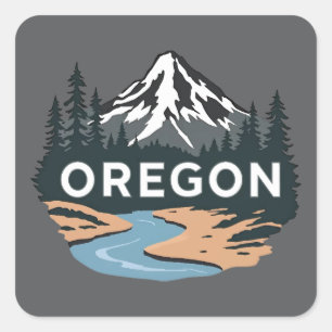 Oregon United States of America Square Sticker