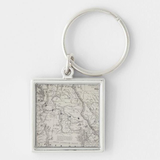 Oregon, Upper California and New Mexico 2 Keychain (Front)