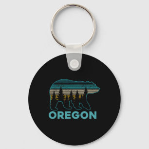 Oregon Usa Grizzly Bear Souvenir Keychain