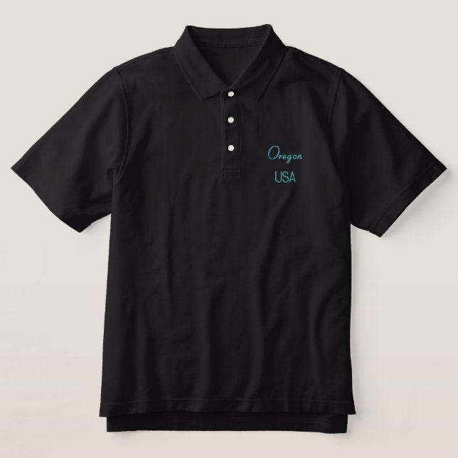 Oregon USA Polo Shirt (Design Front)