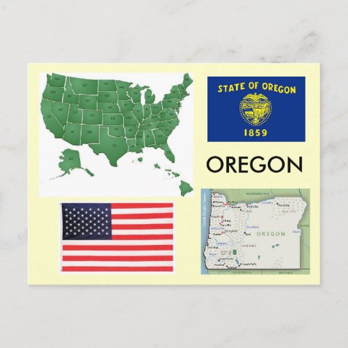Oregon USA Postcard