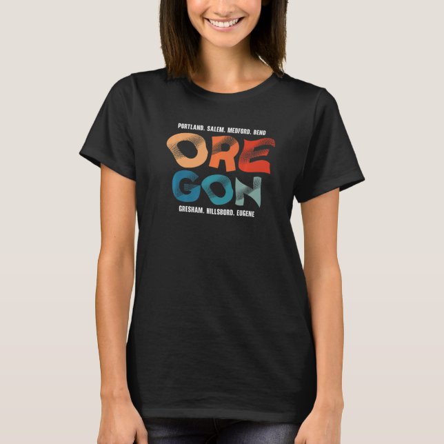 Oregon Usa State America Travel Oregonian Salem  1 T-Shirt (Front)