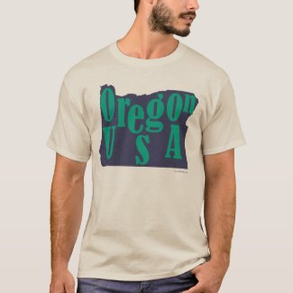 Oregon USA State Shape Travel
