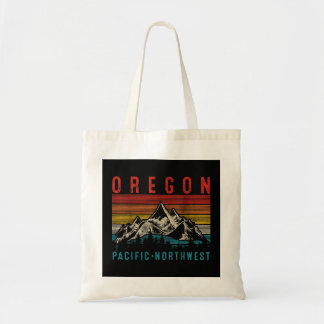 Oregon Vintage Mountains Hiking Pacific Northwest Tote Bag
