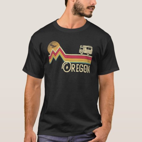 Oregon Vintage Retro Style Mountain Camping Hiking T_Shirt