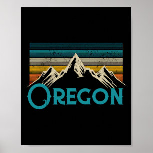 Oregon Vintage Souvenir Poster