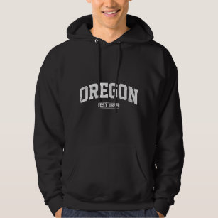 Oregon Vintage State Athletic Style  Hoodie