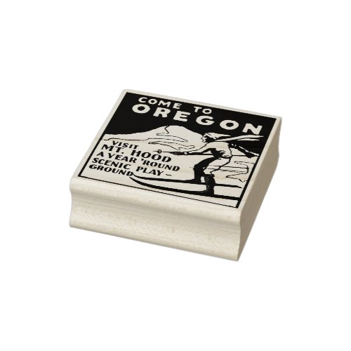 Oregon vintage travel retro rubber stamp