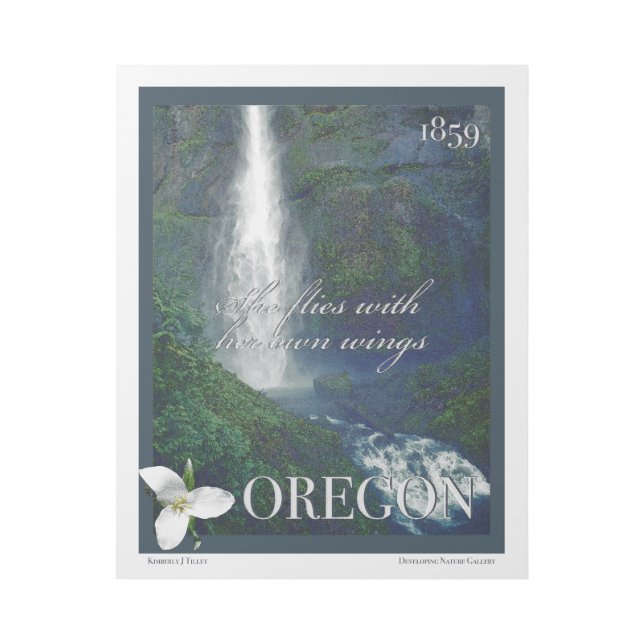 Oregon Waterfall Poster (Front)