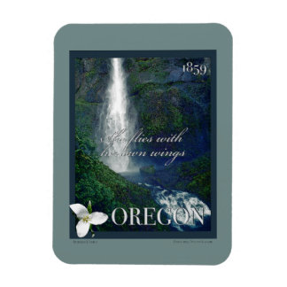Oregon Waterfall Poster Magnet