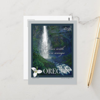 Oregon Waterfall Poster Postcard