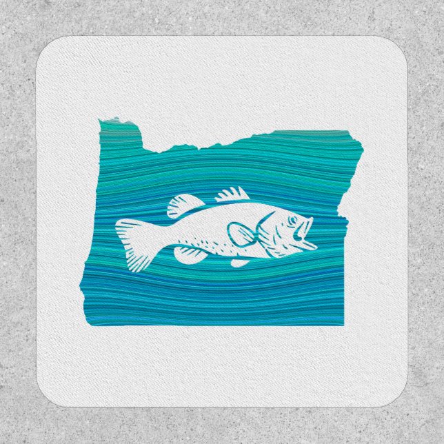 Oregon Wave Fishing Patch (Front)