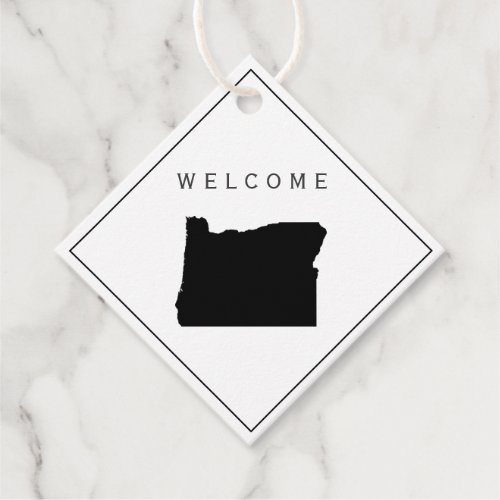 Oregon Welcome Bag Gift Tag for Wedding Weekend