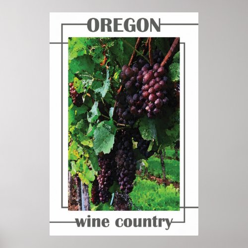 Oregon Wine Country Poster