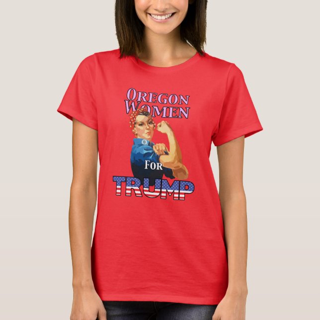 Oregon Women For Trump T-Shirt (Front)