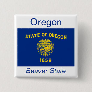 Oregonian Flag Button