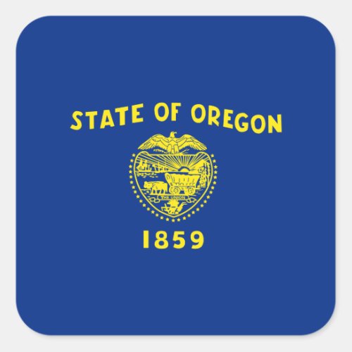 Oregonian Flag Flag of Oregon Square Sticker