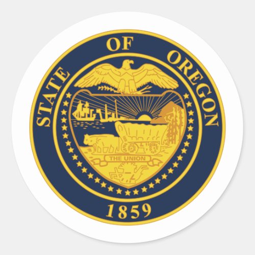 Oregonian Seal Seal of Oregon Sticker