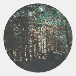 Oregonian Woods Classic Round Sticker