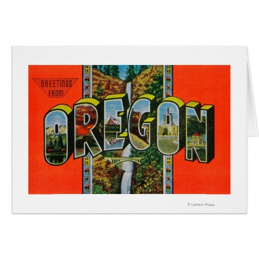 OregonLarge Letter Scenes Cards (Front Horizontal)