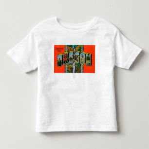 OregonLarge Letter Scenes Toddler T-shirt