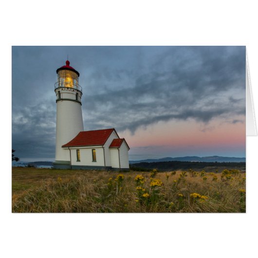 Oregon's oldest lighthouse at Cape Blanco State Cards (Front Horizontal)