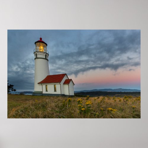 Oregons oldest lighthouse at Cape Blanco State Poster