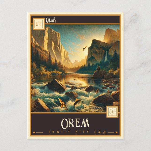 Orem, Utah | Vintage Postcard (Front)