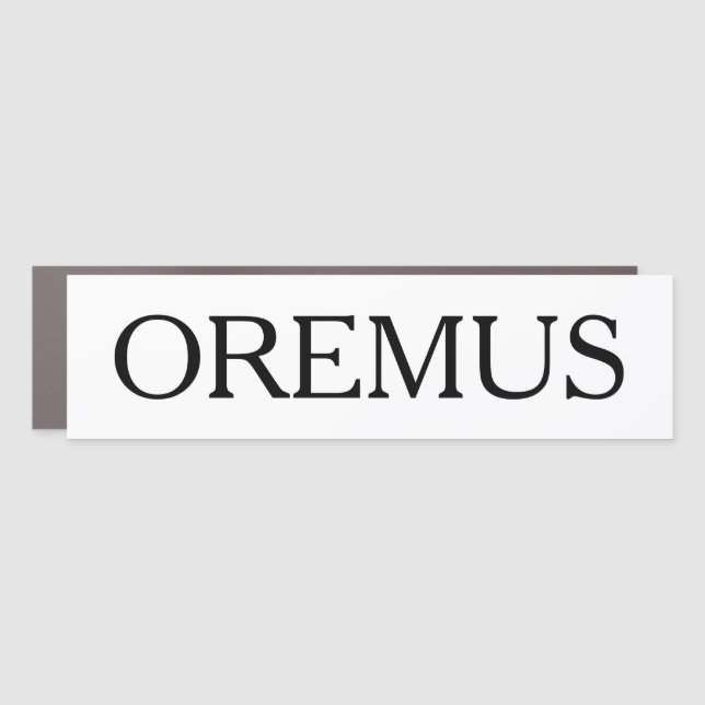 OREMUS car magnet (Front)