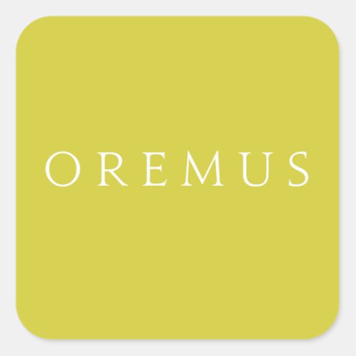 Oremus Stickers Liturgical Colors Square Sticker