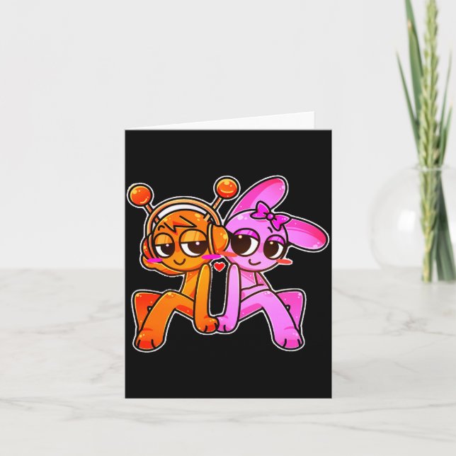 Oren X Nki Sprunky Couple! _ Simon Funbot Comfort  Card (Front)