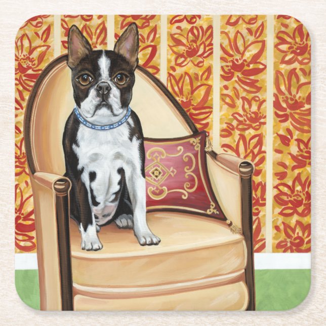 Oreo Cookie Boston Square Paper Coaster (Front)