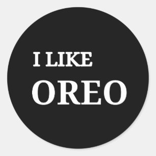 oreo cookie classic round sticker