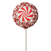 Oreo Cookie Pops with Peppermint Candy Print